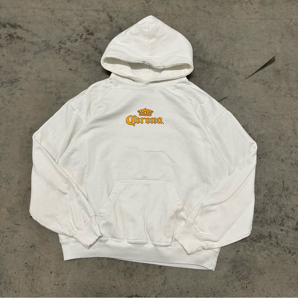 Vintage Corona Extra Beach Beer Hoodie Sweatshirt USA Made
